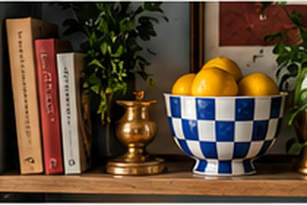 Styled tabletop still life