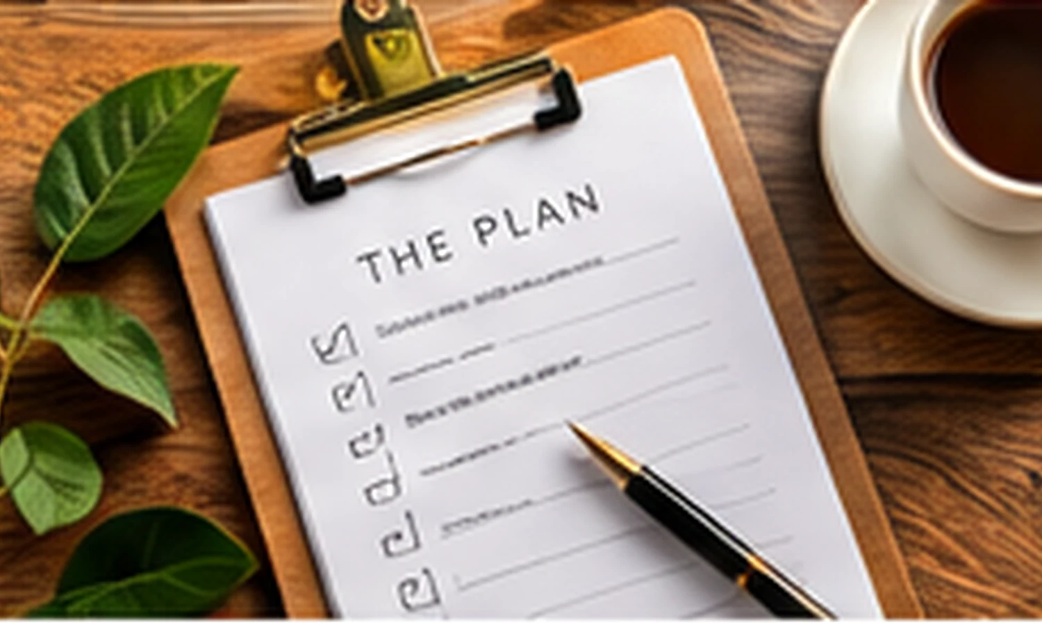 Styled still life and planning setup